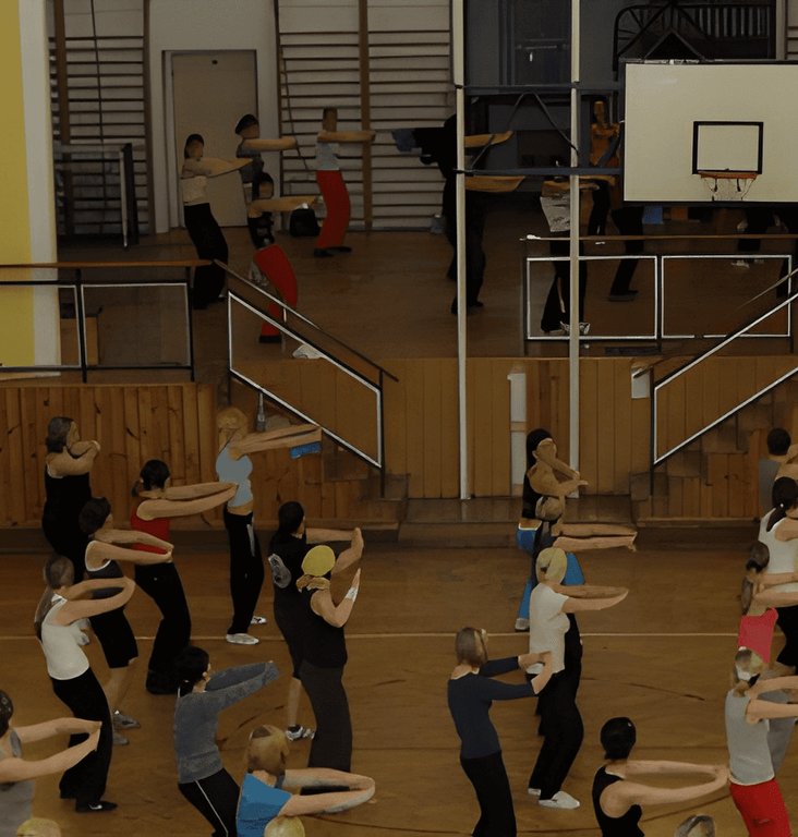 Probíhající lekce solo latin dance